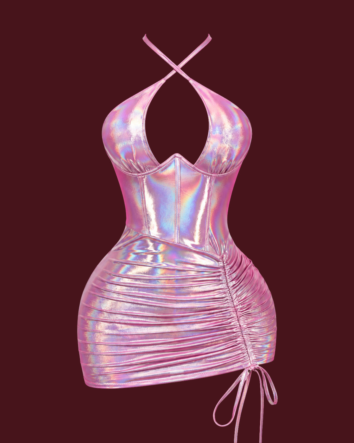 Pink Holographic Dress