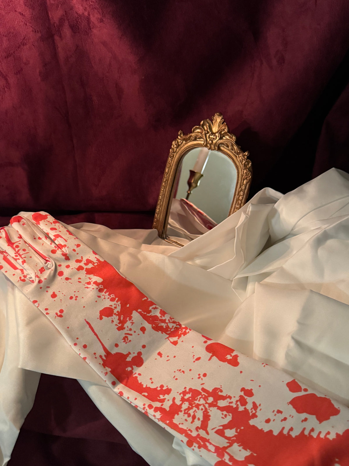 Guantes blancos con efecto