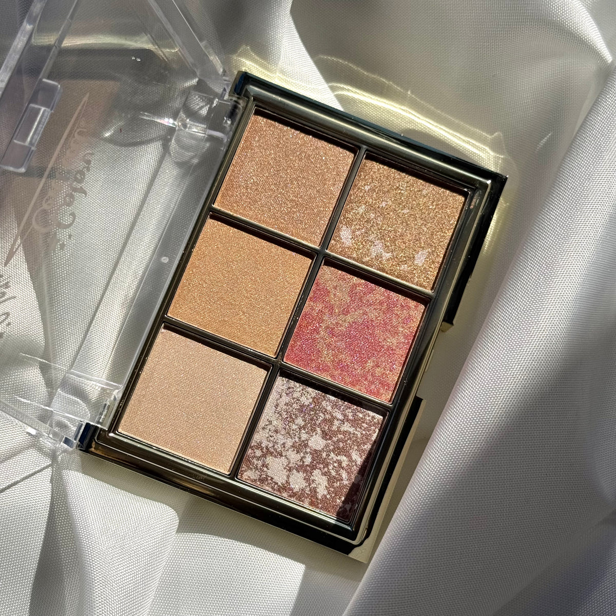 Color Central — Paleta de 6 tonos luminosos con brocha